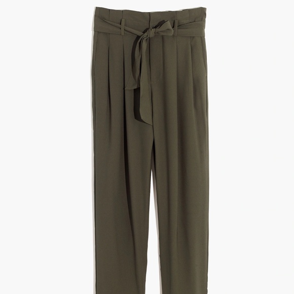 Madewell Drapey Paperbag Pants - Picture 4 of 8